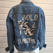 Load image into Gallery viewer, Bold &amp; Beautiful Custom Denim Jacket
