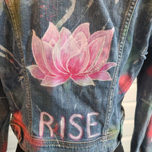 Load image into Gallery viewer, Lotus Rising Custom Denim Jacket -SP