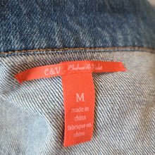 Load image into Gallery viewer, Hamsa Om Denim Jacket - Size Medium