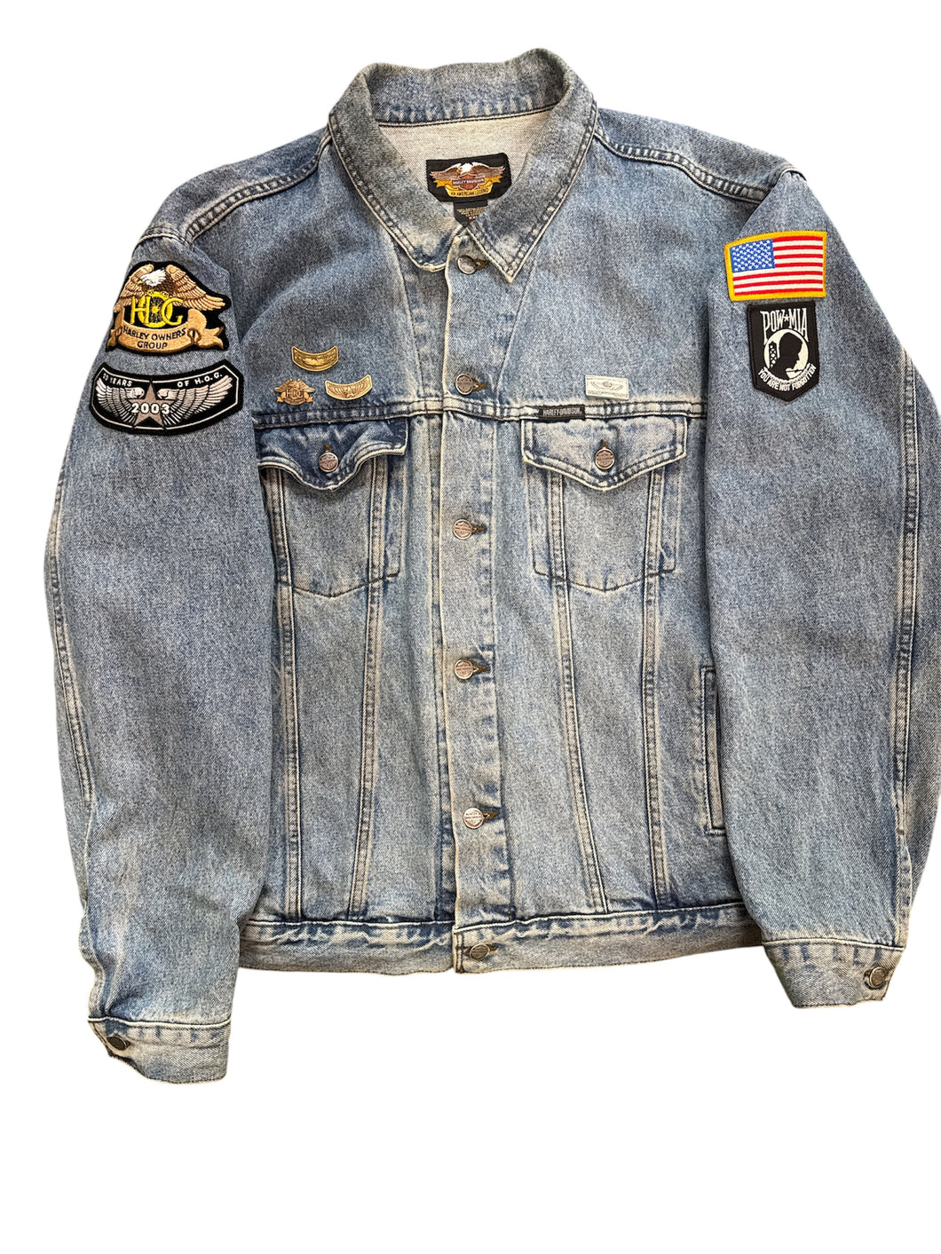 Vintage 2001 Harley Davidson Jean Jacket