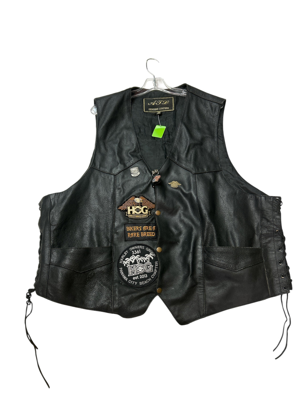 Genuine Leather Biker Vest