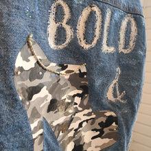Load image into Gallery viewer, Bold &amp; Beautiful Custom Denim Jacket
