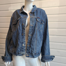 Load image into Gallery viewer, Dragonfly Faith Custom Denim Jacket

