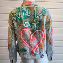 Load image into Gallery viewer, Wild At Heart Custom Denim Jacket
