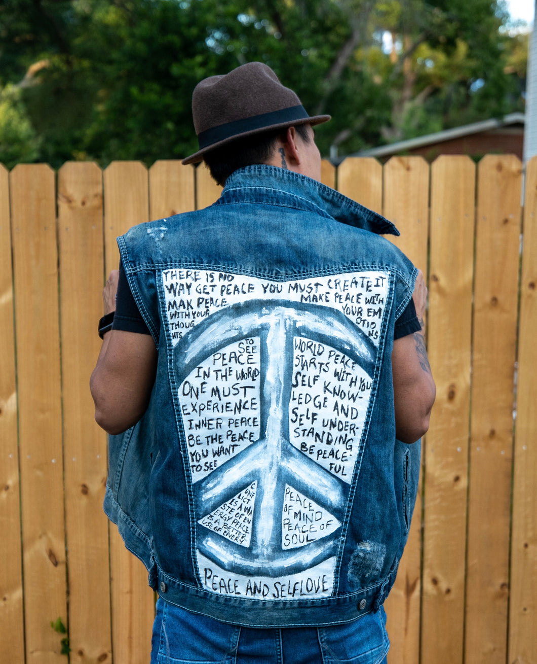 INNER PEACE Mens Denim Vest