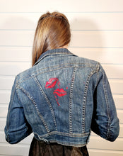 Load image into Gallery viewer, PUCKER UP! Denim Jacket
